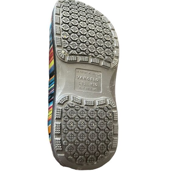 Vangelo Unisex Multicolor Round Toe Carlisle Slip Resistant Clog Size L12 M10 - Picture 9 of 9